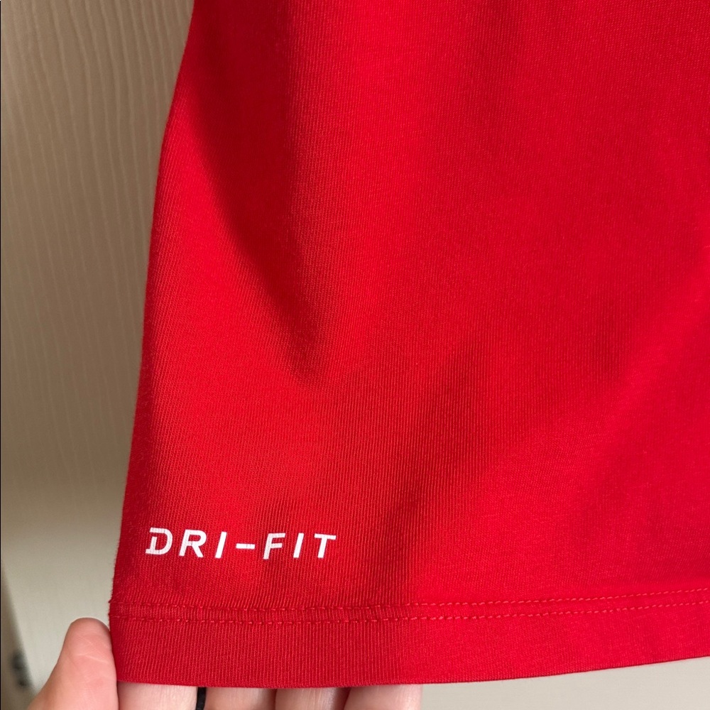 Nike Red Dri-FIT Baseball Tee - Picture 4 of 8